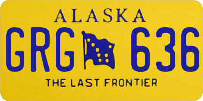 AK license plate GRG636
