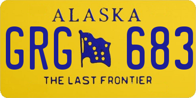 AK license plate GRG683