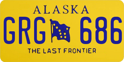 AK license plate GRG686