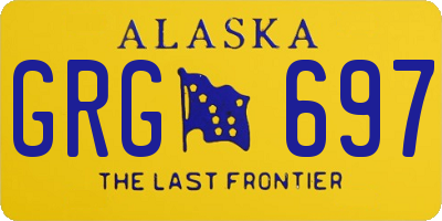 AK license plate GRG697