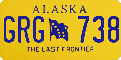 AK license plate GRG738