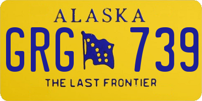 AK license plate GRG739