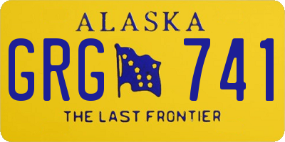 AK license plate GRG741