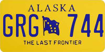AK license plate GRG744
