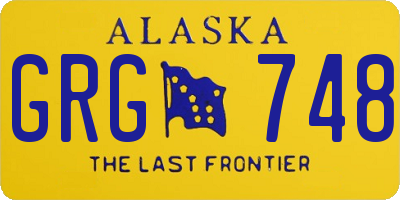 AK license plate GRG748