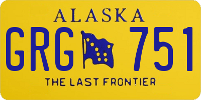 AK license plate GRG751