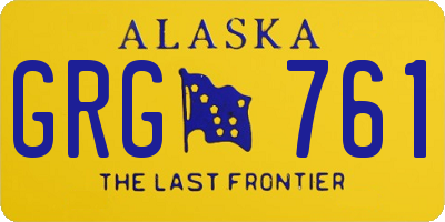 AK license plate GRG761