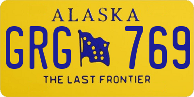 AK license plate GRG769