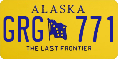 AK license plate GRG771