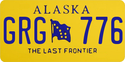 AK license plate GRG776