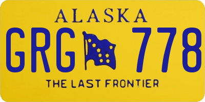 AK license plate GRG778