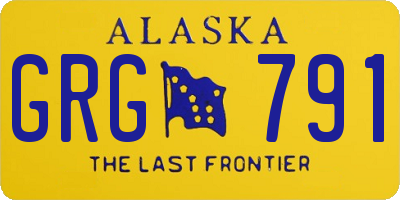 AK license plate GRG791