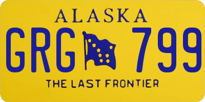 AK license plate GRG799