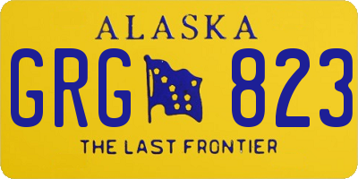 AK license plate GRG823