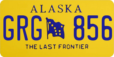 AK license plate GRG856