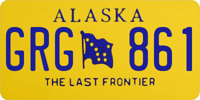 AK license plate GRG861