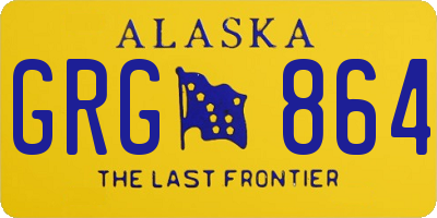 AK license plate GRG864