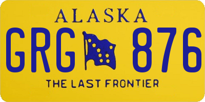 AK license plate GRG876