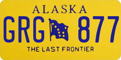 AK license plate GRG877