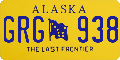 AK license plate GRG938