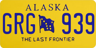 AK license plate GRG939