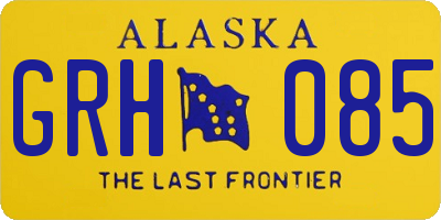 AK license plate GRH085