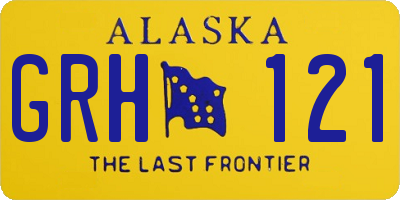 AK license plate GRH121