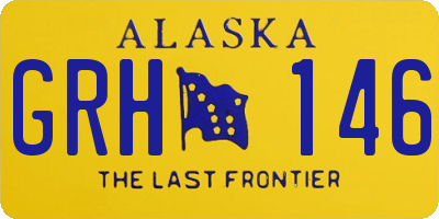 AK license plate GRH146