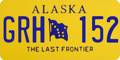 AK license plate GRH152
