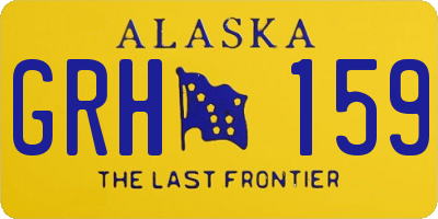 AK license plate GRH159