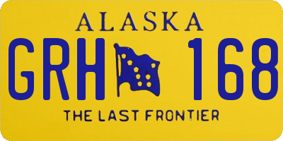 AK license plate GRH168