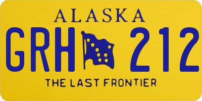 AK license plate GRH212