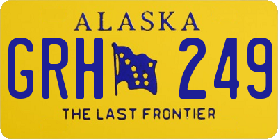 AK license plate GRH249