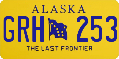 AK license plate GRH253