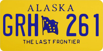 AK license plate GRH261