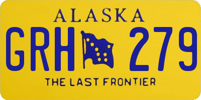 AK license plate GRH279