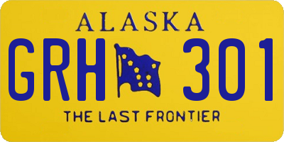 AK license plate GRH301