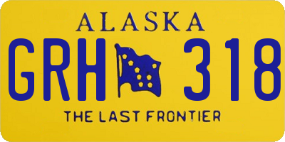 AK license plate GRH318