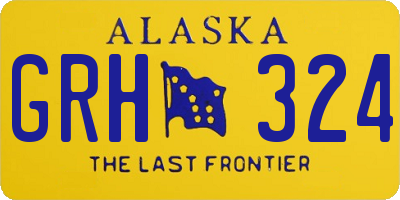 AK license plate GRH324