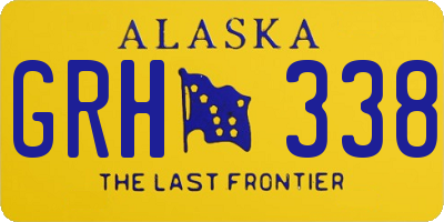 AK license plate GRH338