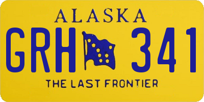 AK license plate GRH341