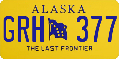 AK license plate GRH377