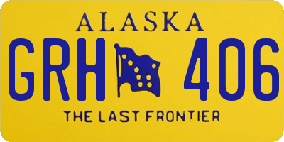 AK license plate GRH406
