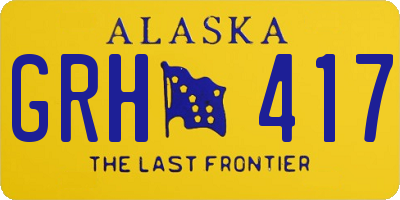 AK license plate GRH417