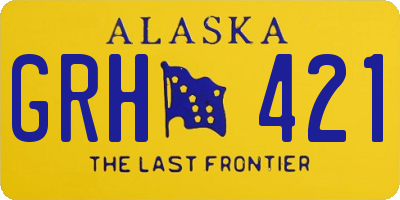 AK license plate GRH421
