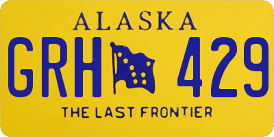 AK license plate GRH429