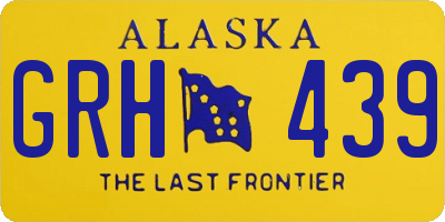 AK license plate GRH439
