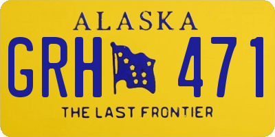 AK license plate GRH471