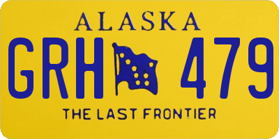 AK license plate GRH479