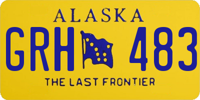 AK license plate GRH483